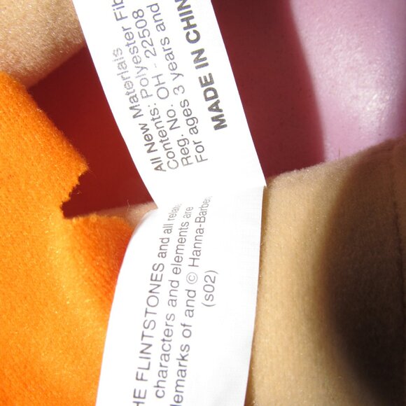 Vintage Fred Flintstone Plush Doll | Hanna-Barbera The Flintstones | 2002 - Picture 7 of 8